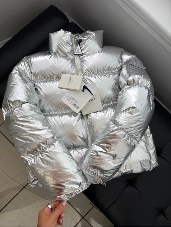 Moncler Jackets & Blazers - Moncler Metallic Silver Meuse Puffer Jacket, Retail now 1585$+tax